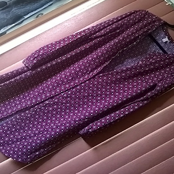 Merona long sleeved print dress - Picture 2 of 4